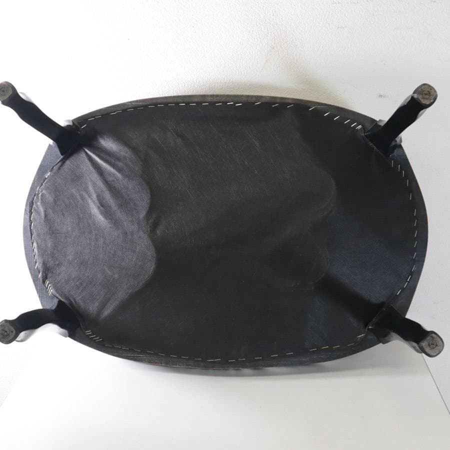 イタリアンクラシカル調 ゼブラ柄 猫脚 スツール オットマン アニマル柄