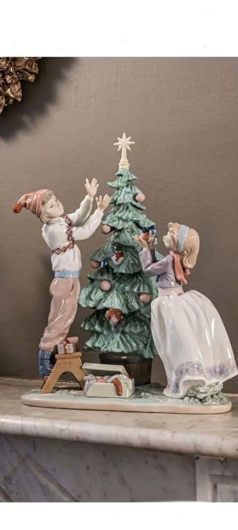 ♥リヤドロ【ツリーを飾ろう！】❤️CHANELノベルティ雪の結晶