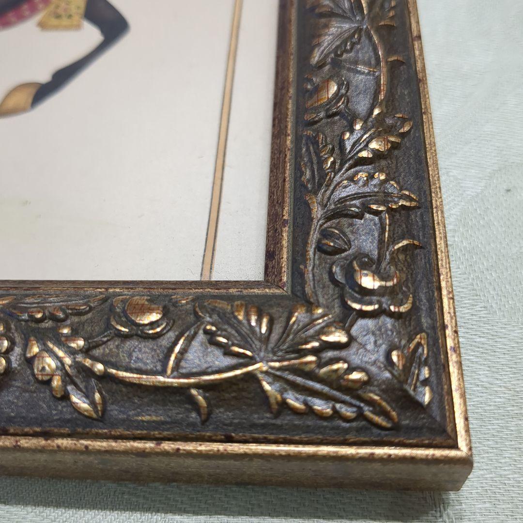 馬の額装画（30cm☓25cm）宝石付き