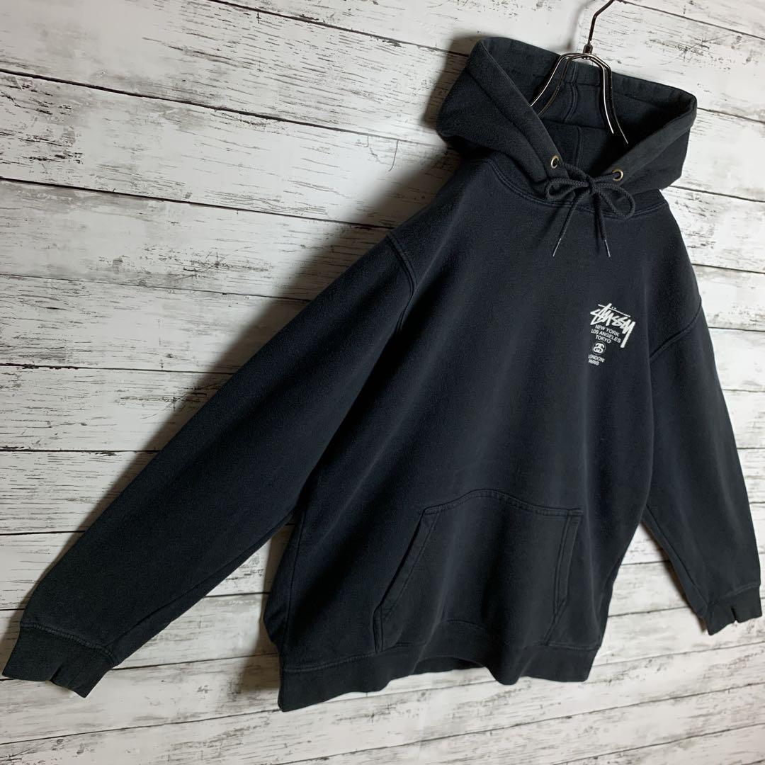 【即完モデル‼︎】【USA製】STUSSY◇ワールドツアー パーカー C806