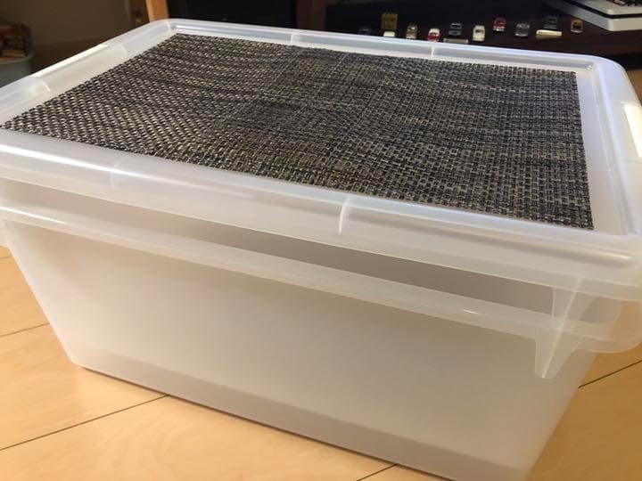 雫工房 大型フルセット！デュビア用飼育・繁殖ケージ 二重底上段メッシュ底