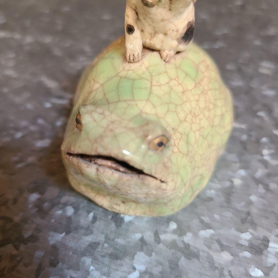 陶芸家 相場るい児 蛙 招き猫 水滴 現代アート