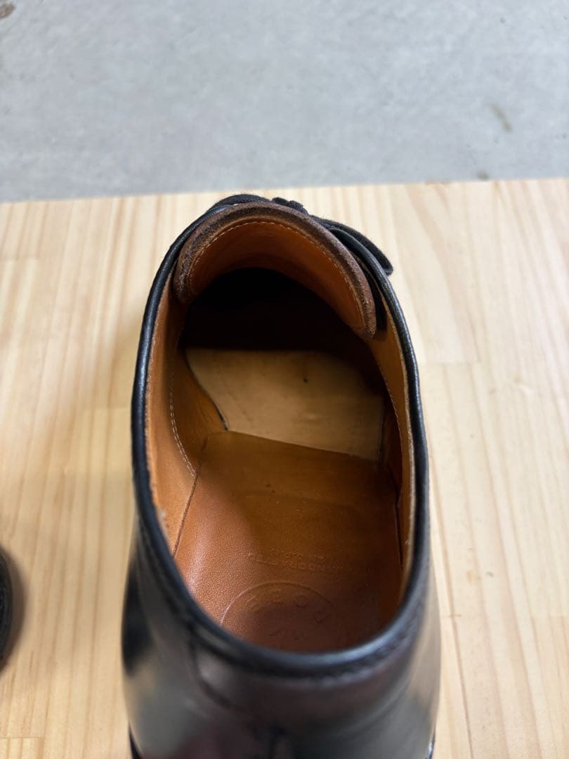 WHEEL ROBE ヘビーステッチングモックトゥ 8D ブラック