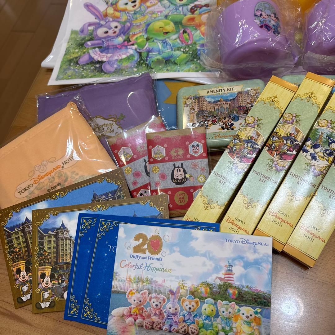 新品未使用 ダッフィー カラフルハピネス ポージープラッシー 7体 おまけ付き