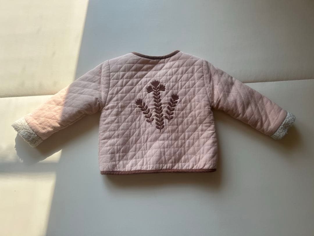 apolina リバーシブルボアジャケット 2-3y