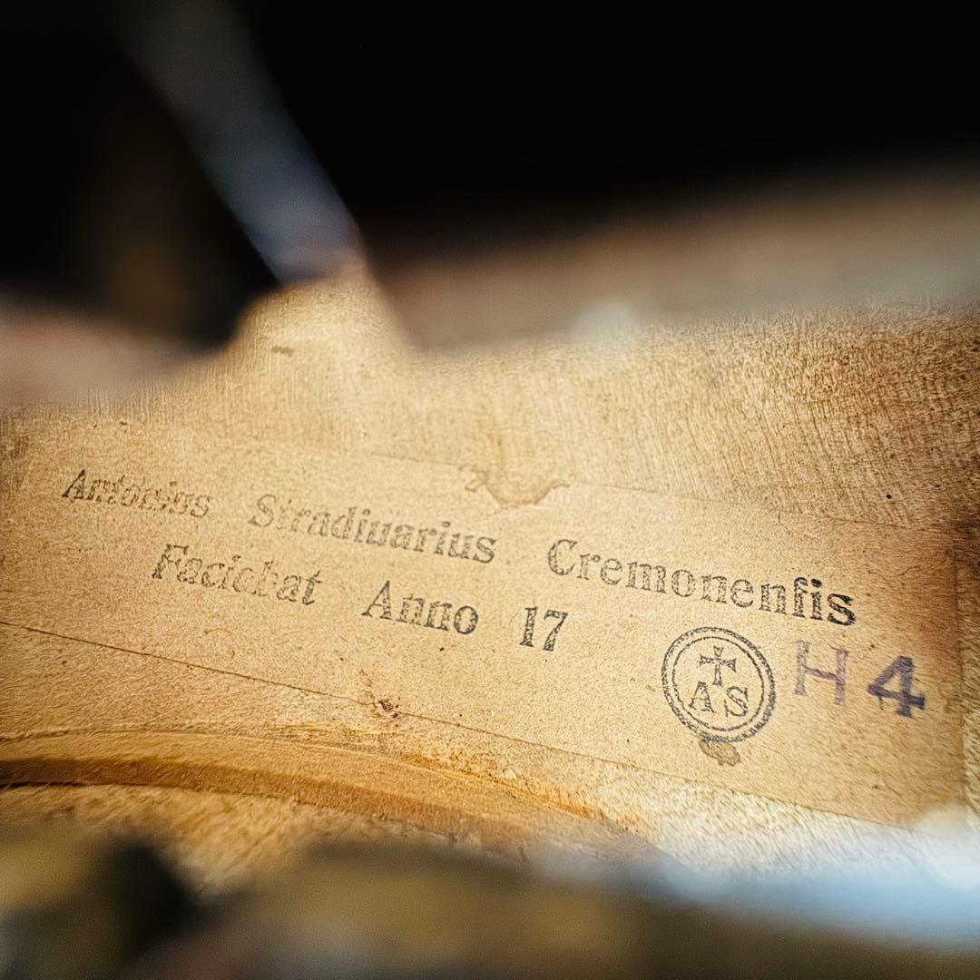 試奏動画あり】ストラディバリウスラベル バイオリン H4刻印【弓