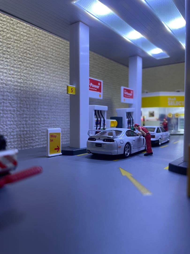 l*6様 1/64 シェル ジオラマ minigt トミカ ホットウィール ka