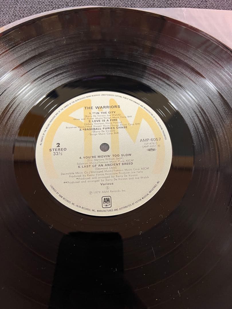 帯 美盤 The Warriors ウォリアーズ サントラ LP 1979