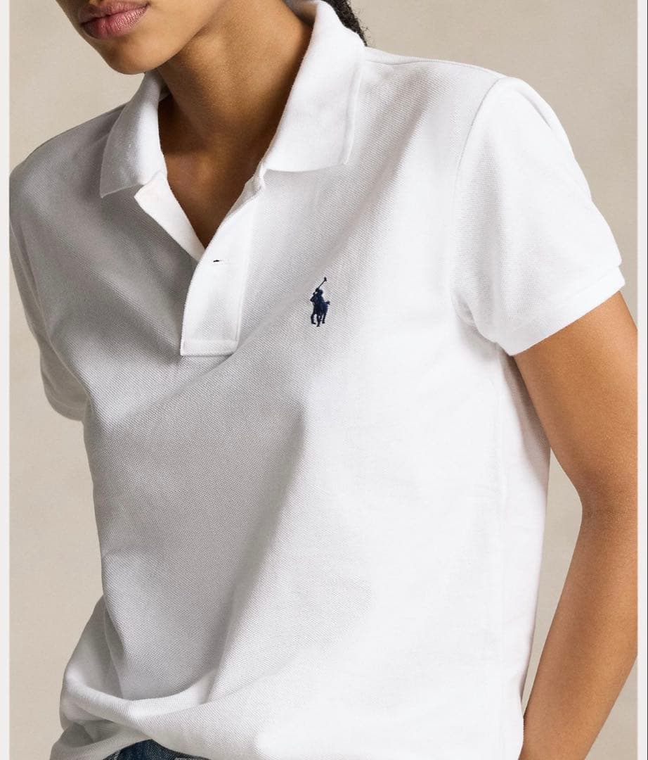 ポロラルフローレン polo新品 タグ付きポロシャツクラシックフィット白S