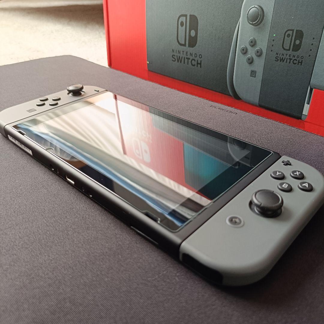 Nintendo Switch 本体 グレー バッテリー強化版 おまけ付き