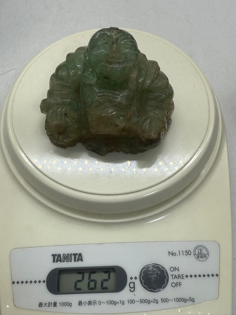 翡翠 布袋 置物 重さ約262g 送料込み251011