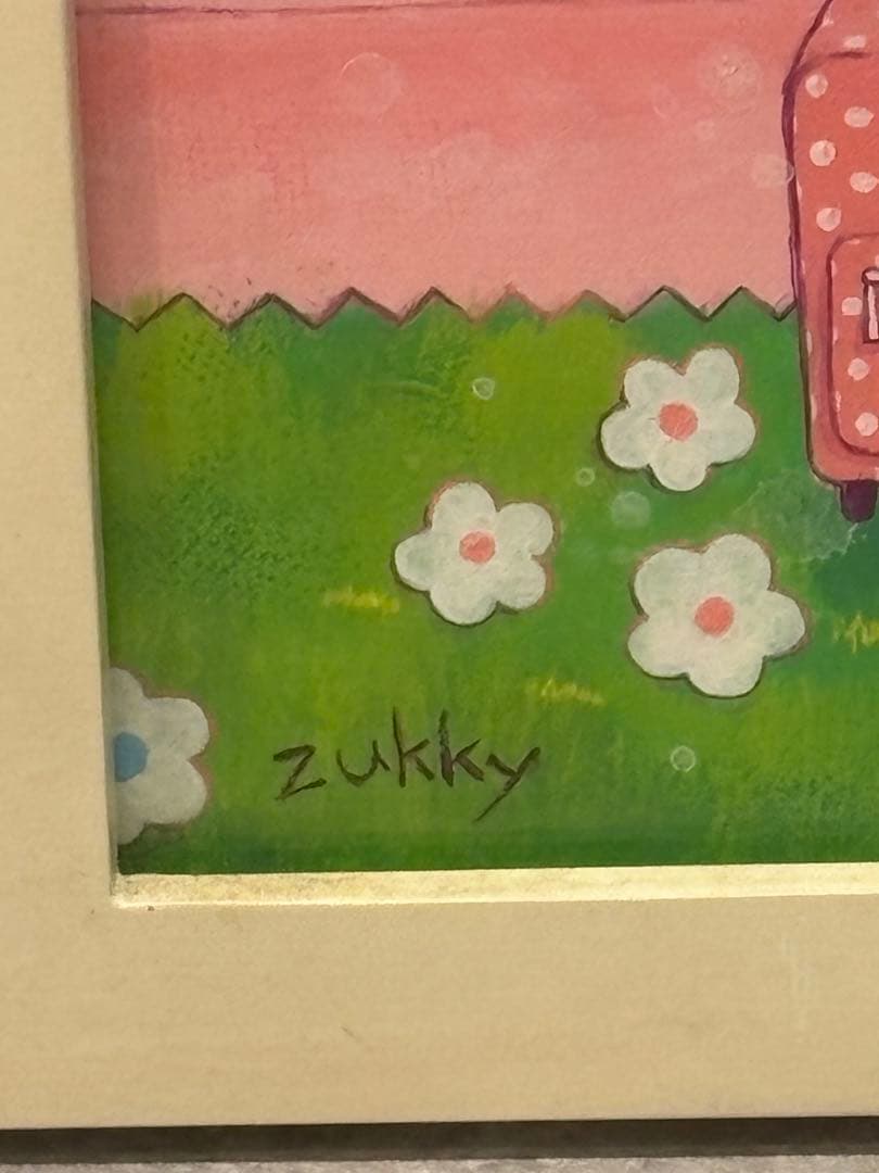 zukky 【1泊２日 天国の旅】 原画 初期作品 現代アート 直筆サイン入り
