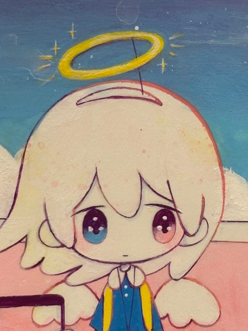 zukky 【1泊２日 天国の旅】 原画 初期作品 現代アート 直筆サイン入り