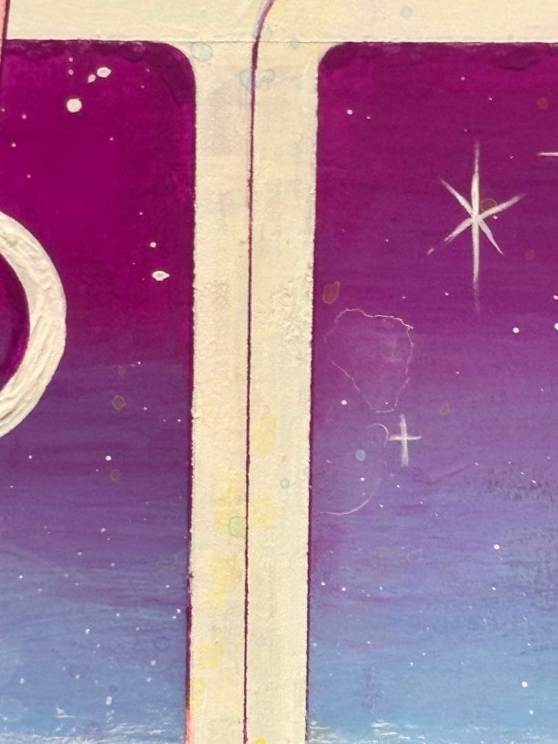 zukky 【1泊２日 天国の旅】 原画 初期作品 現代アート 直筆サイン入り