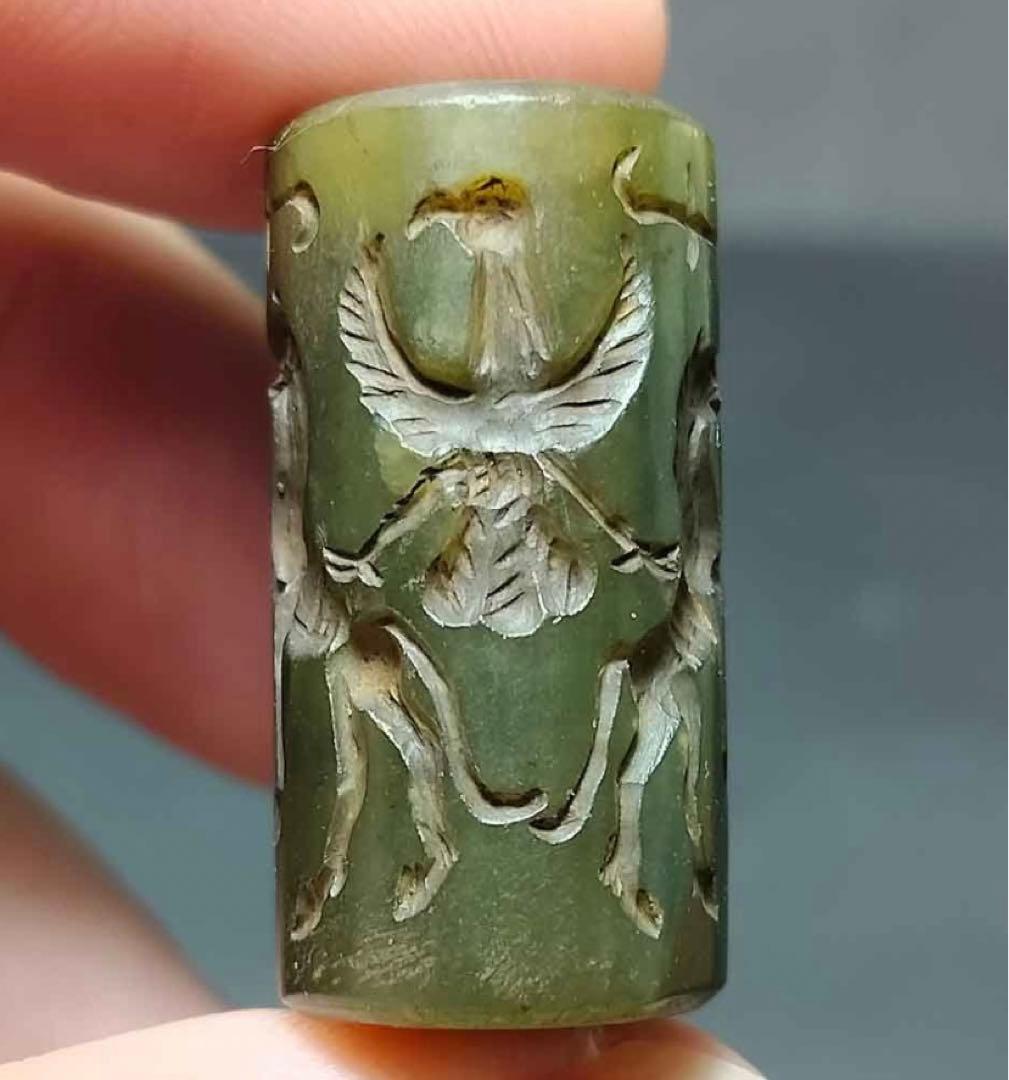 古代メソポタミア円筒印章紀元前出土ガンダーラエジプト根付とんぼ玉