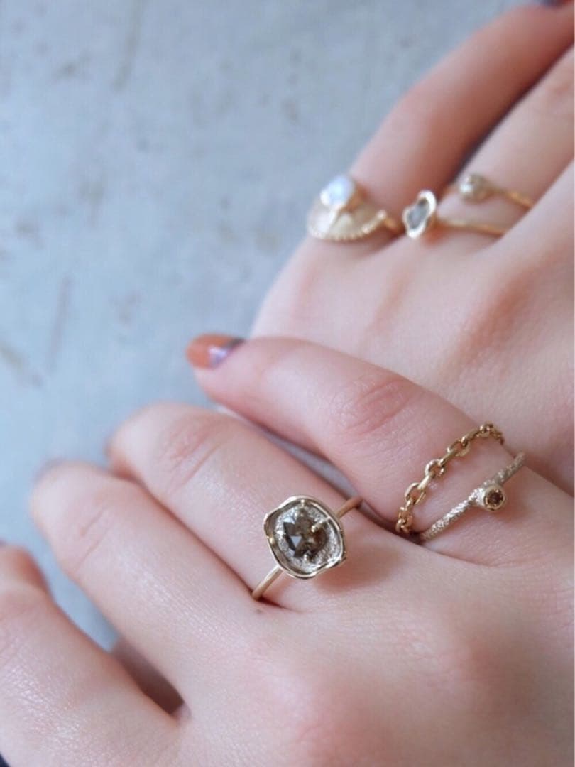 un by Tomoyo Yoshida K10 フルールペタルリング