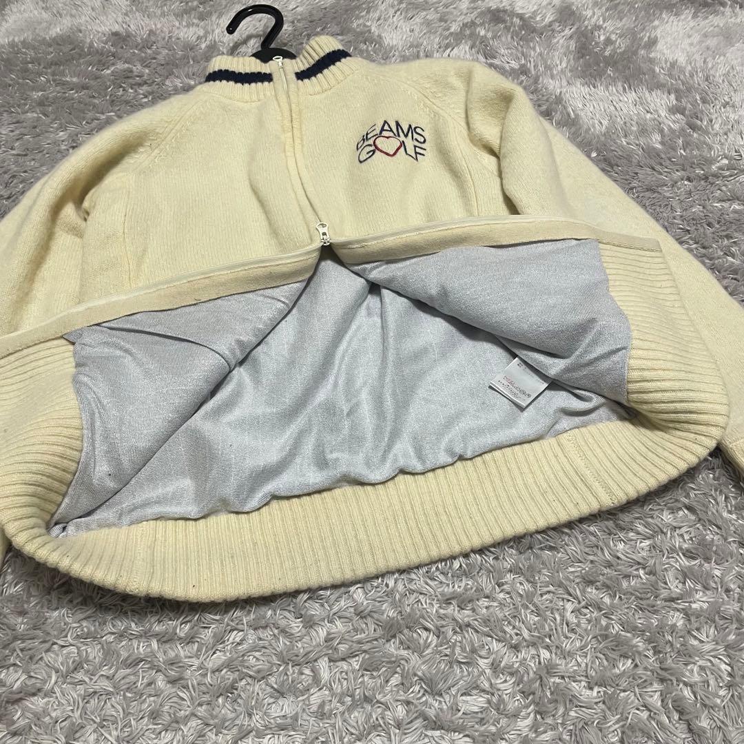 BEAMS GOLF ジップアップセーター　レディースサイズL