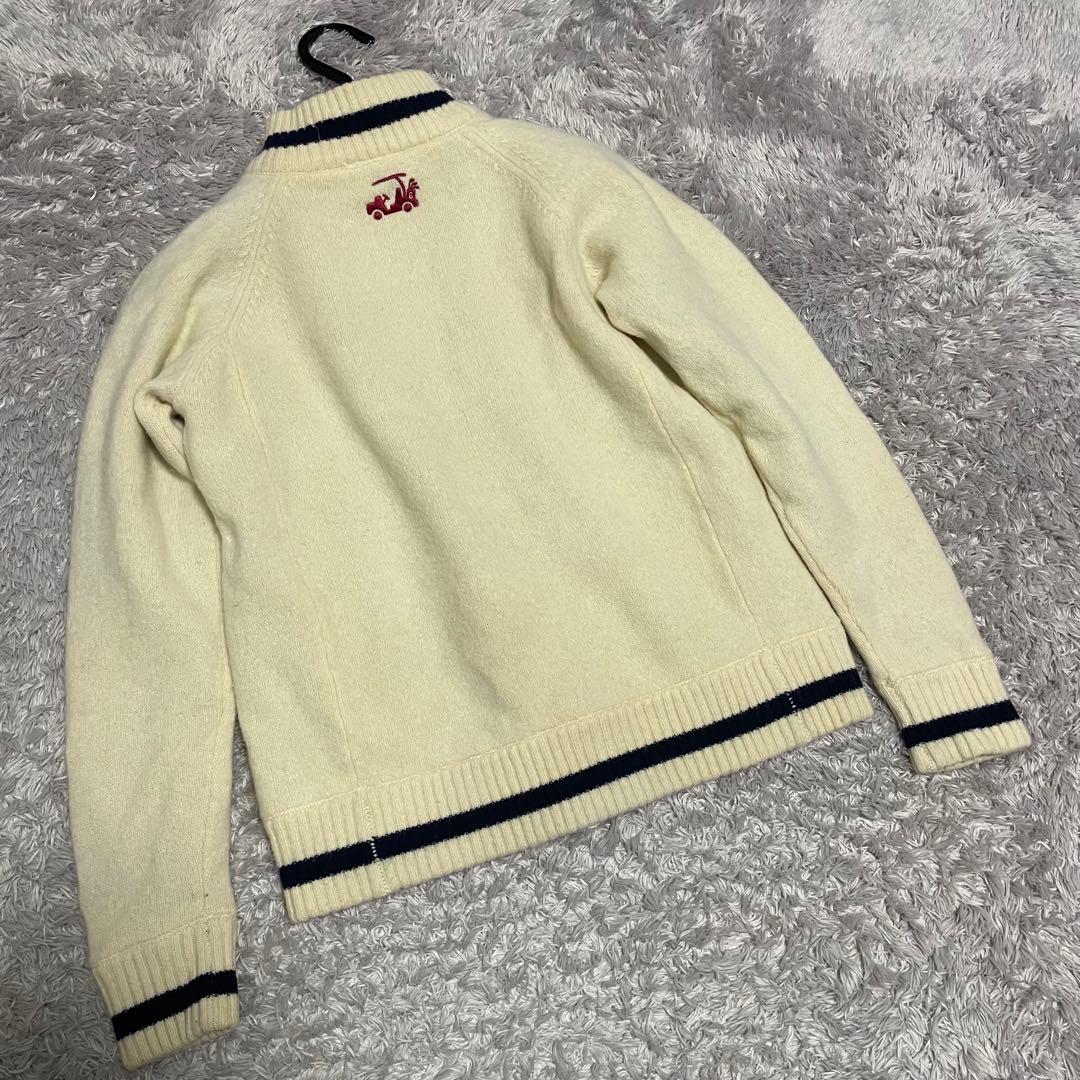 BEAMS GOLF ジップアップセーター　レディースサイズL