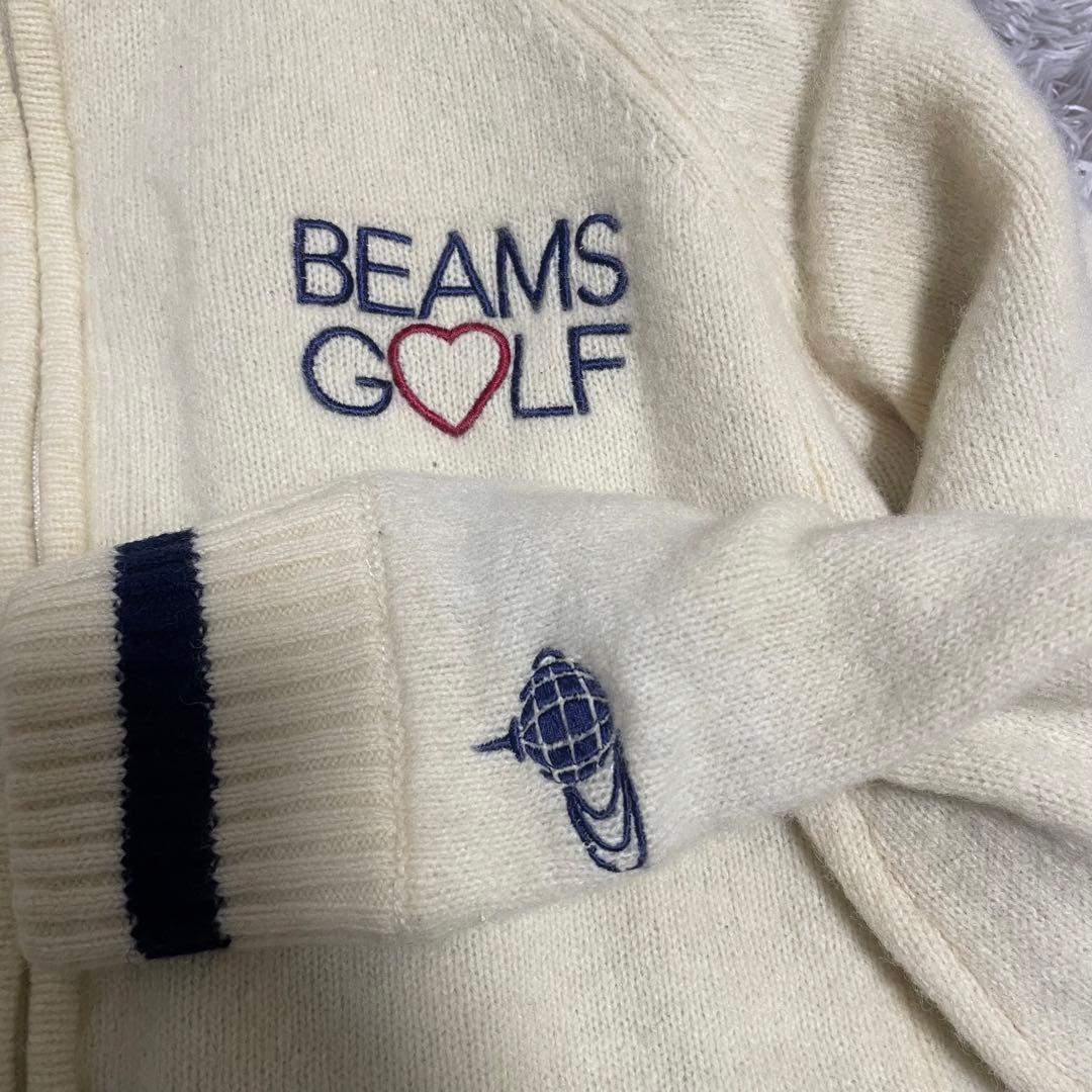 BEAMS GOLF ジップアップセーター　レディースサイズL