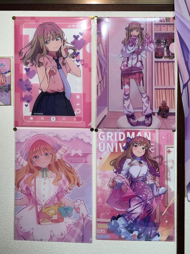 グリッドマンユニバース 南夢芽 アクスタ タペストリー クリアファイル