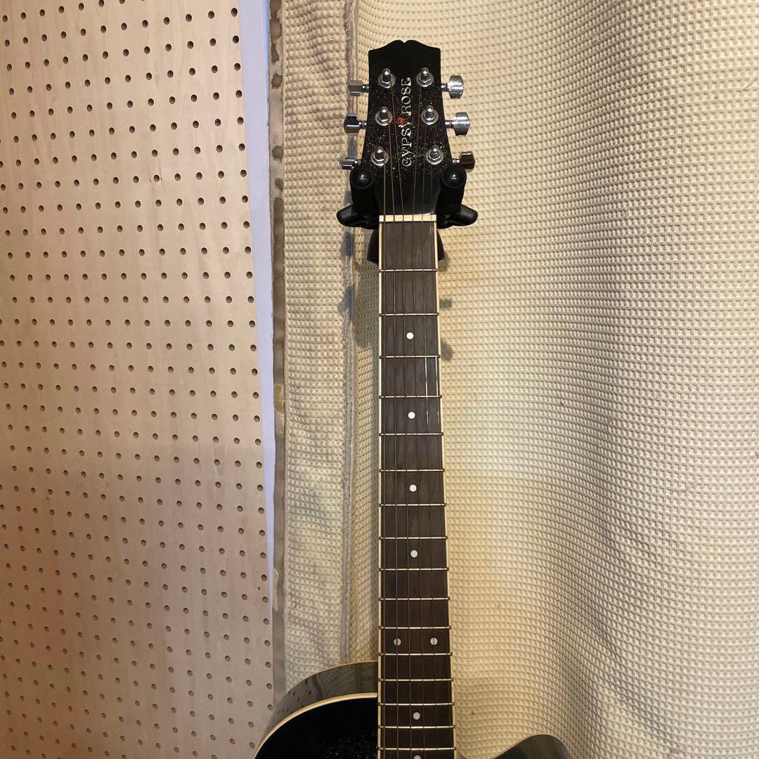 Gypsy Rose アコースティックギター 黒 ソフトケース付 ジプシーローズ