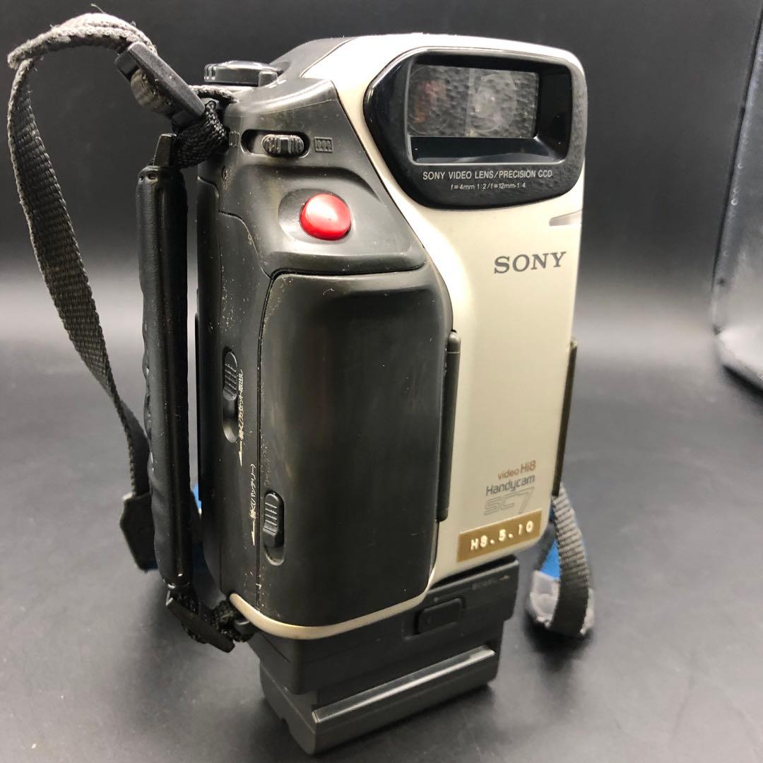 【通電確認済み】SONY ソニー 液晶Hi8/8ミリビデオカメラ・CCD-SC7