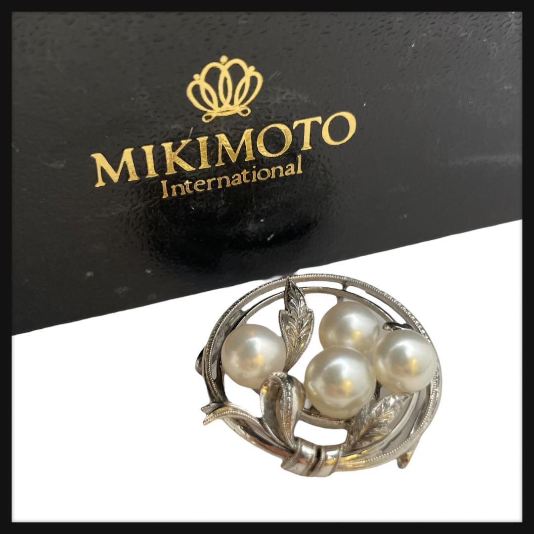 皇室御用達】 MIKIMOTO ミキモト ブローチ パール シルバー - メルカリ
