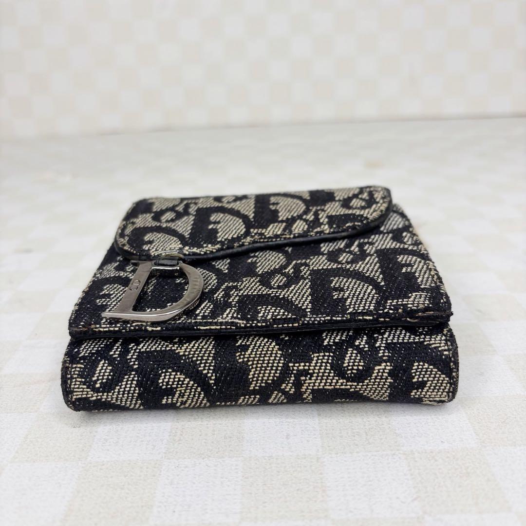 極美品　Dior ディオール　二つ折り財布　コンパクトウォレット　M28