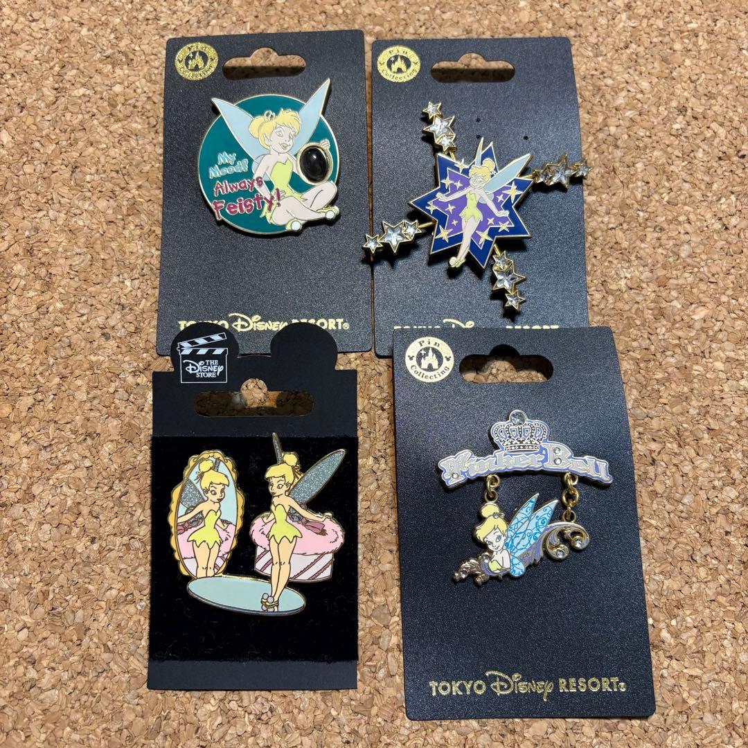 新品】ディズニーストア ティンカーベル ピンバッジ 4個セット - メルカリ