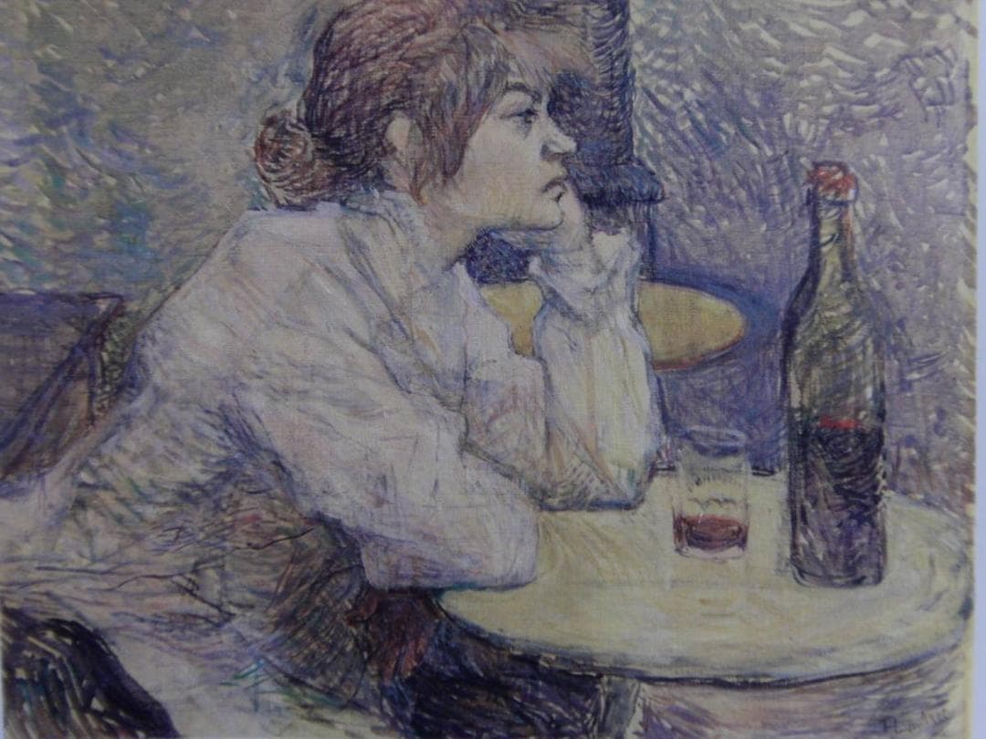 トゥールーズ＝ロートレック【二日酔い】、希少な画集画