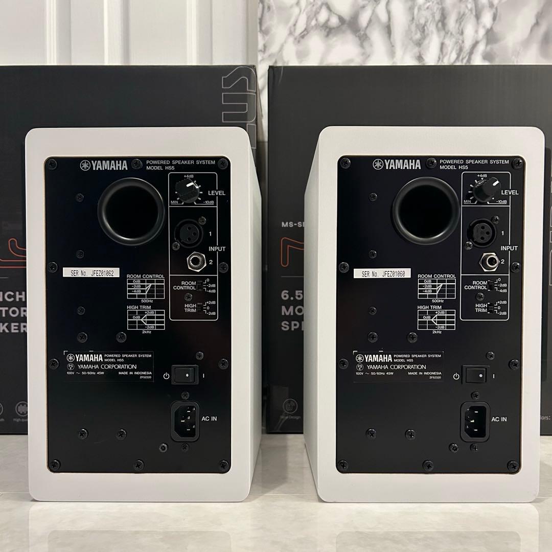 YAMAHA HS5 HS5Wスピーカー　ペア　ホワイト