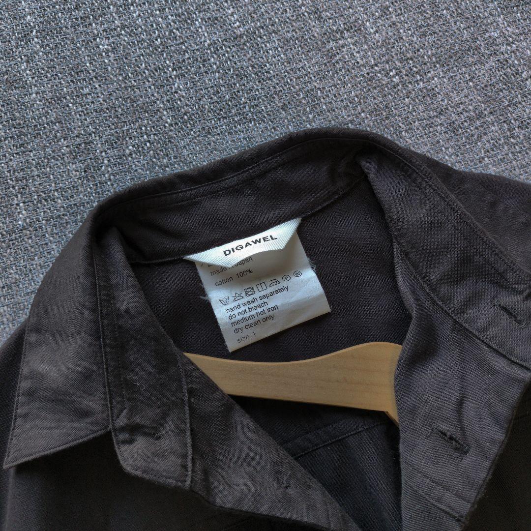 ディガウェル　近年モデル　オーバーサイズ　シャツコート　春秋　ゆったり　日本製