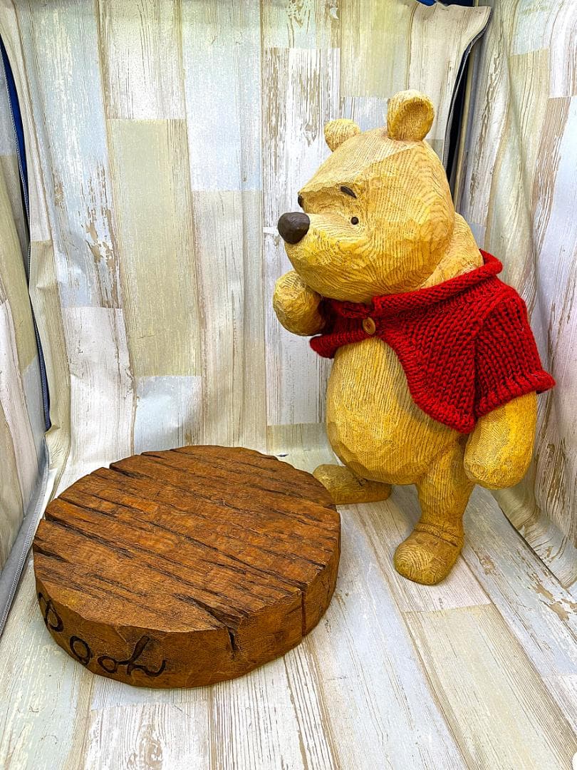 限定品★75周年記念 くまのプーさん クラシックプー 台座 ビッグフィギュア