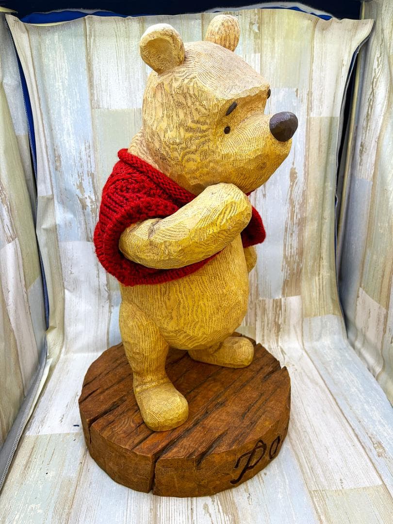 限定品★75周年記念 くまのプーさん クラシックプー 台座 ビッグフィギュア