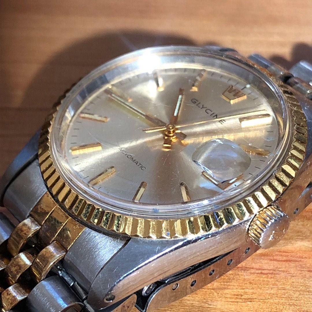 LEN  GLYCINE 自動巻き腕時計 シルバー/ゴールド