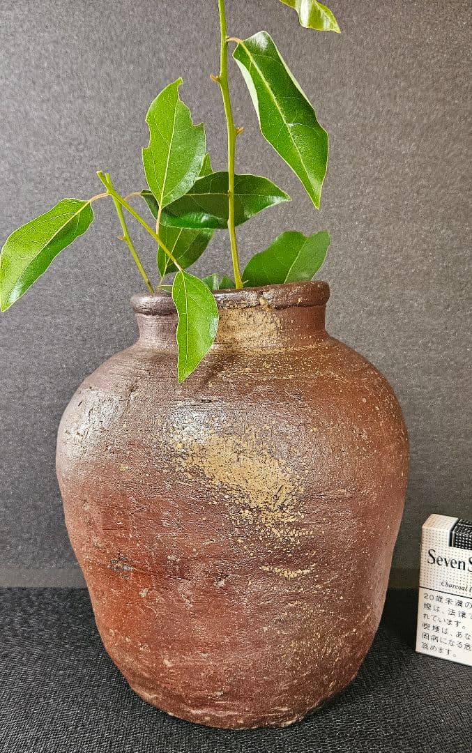 江戸時代前期】【古信楽】壺 大壺 種壺 花入れ 花生け 茶道具 茶器