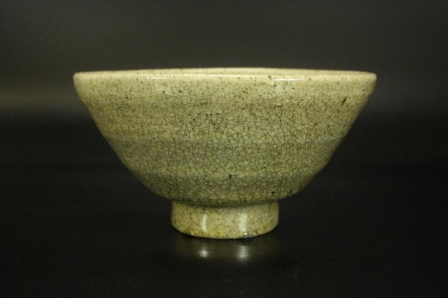 茶道具 高麗窯 高麗井戸茶碗 煎茶 箱入 (メ390)