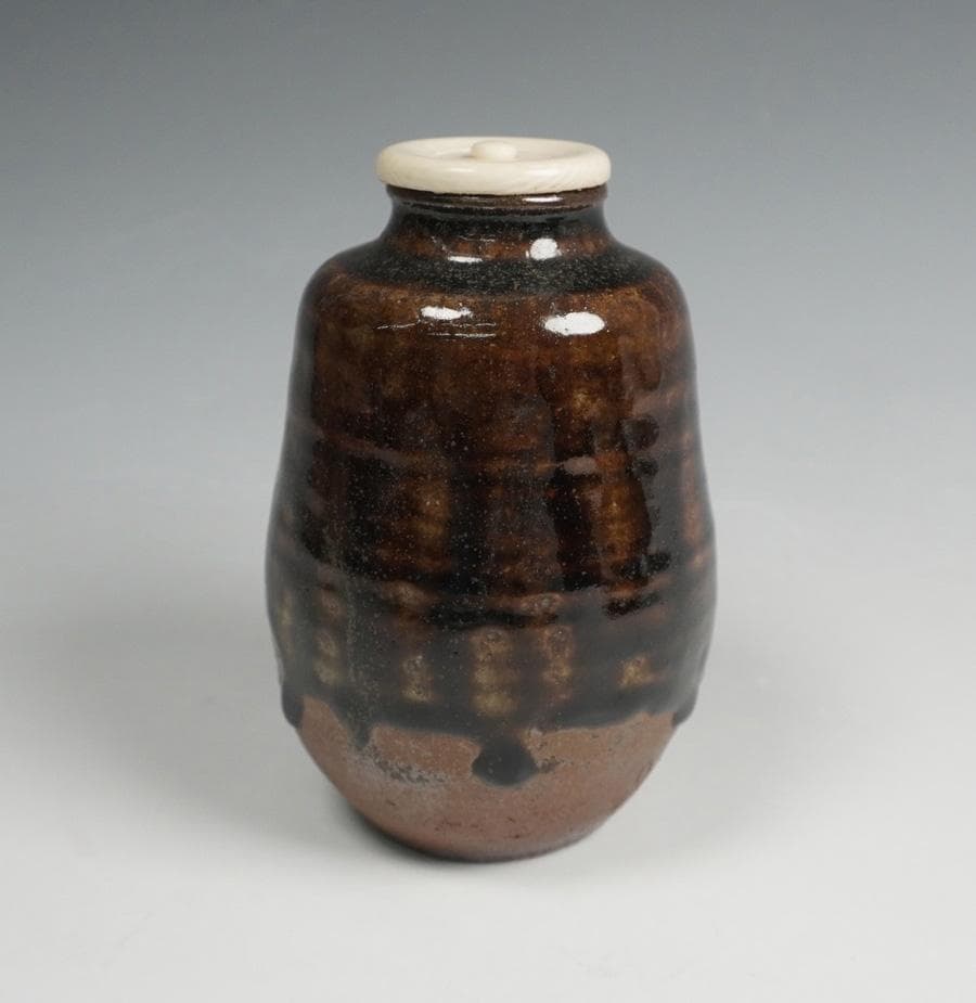 c726 煎茶 箸立 赤金襴 平安春峰 茶道具 古物 【茶道具】平安春峰作