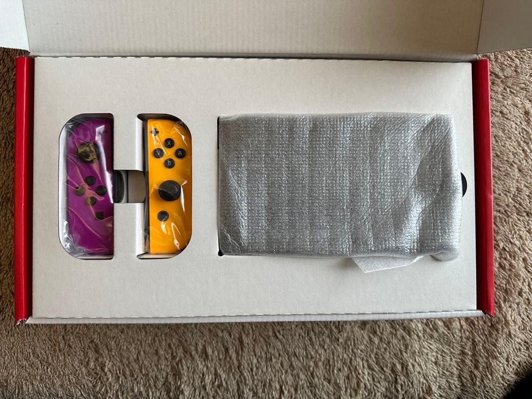 Nintendo Switch 本体 - オレンジ/パープル + あつ森ケース付