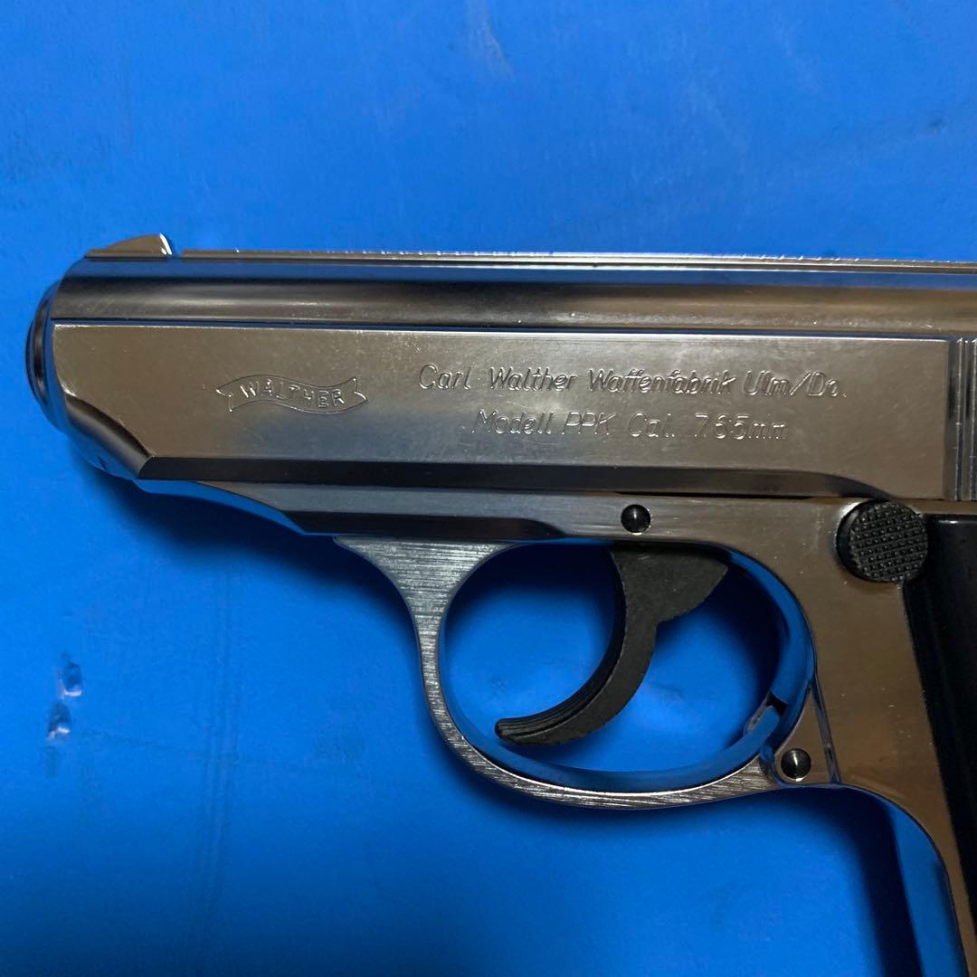 ⭕️美品★マルシン ワルサーPPK シルバー樹脂製 STGA規格 未発火モデルガン
