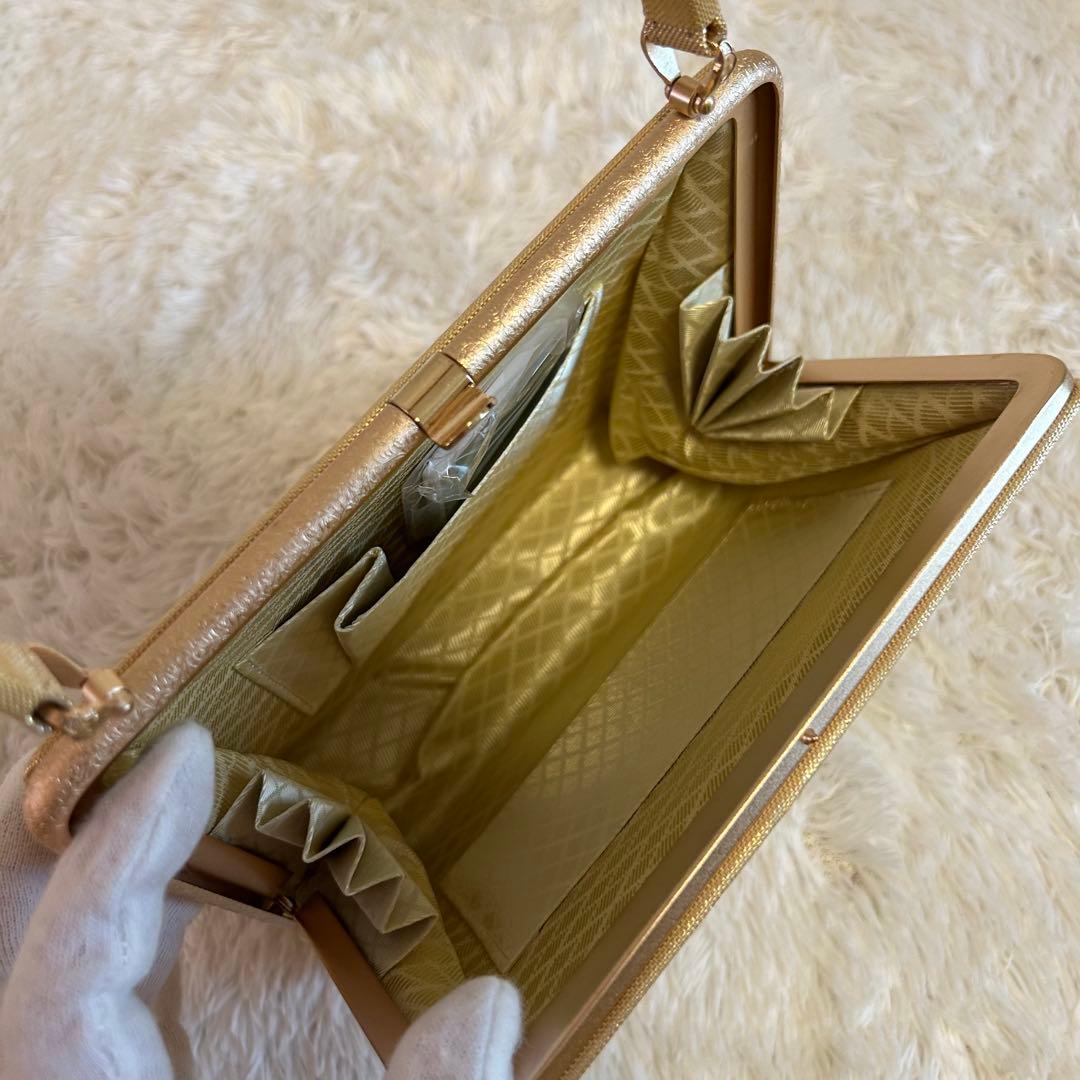 未使用⭐︎佐賀錦　草履バッグセット　正絹　金糸　フォーマル　訳あり