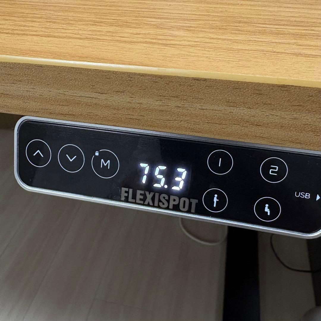 Flexispot E7BPro&140x70cmブラック アクセサリー2点付き