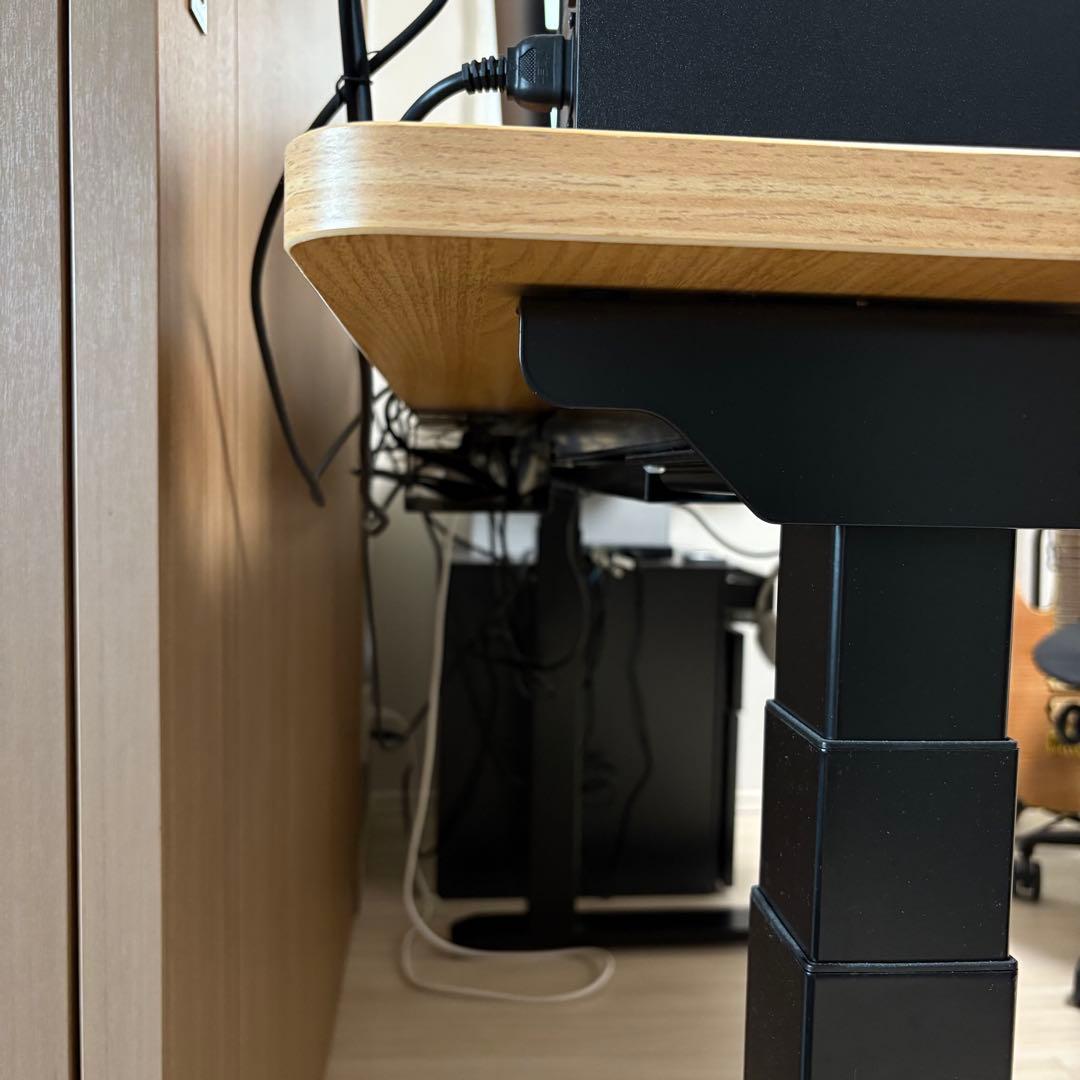 Flexispot E7BPro&140x70cmブラック アクセサリー2点付き