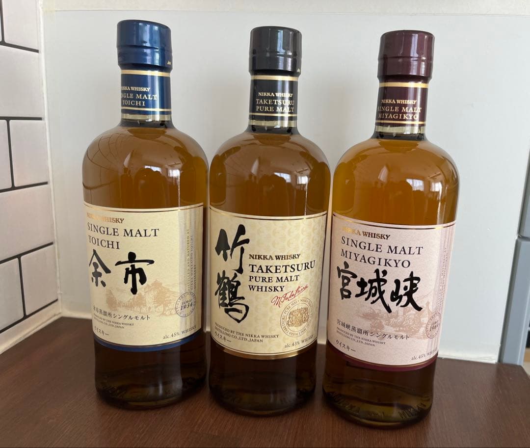 定価以下！NIKKAウイスキー5本セット（余市、竹鶴、宮城峡、ザニッカ×2）