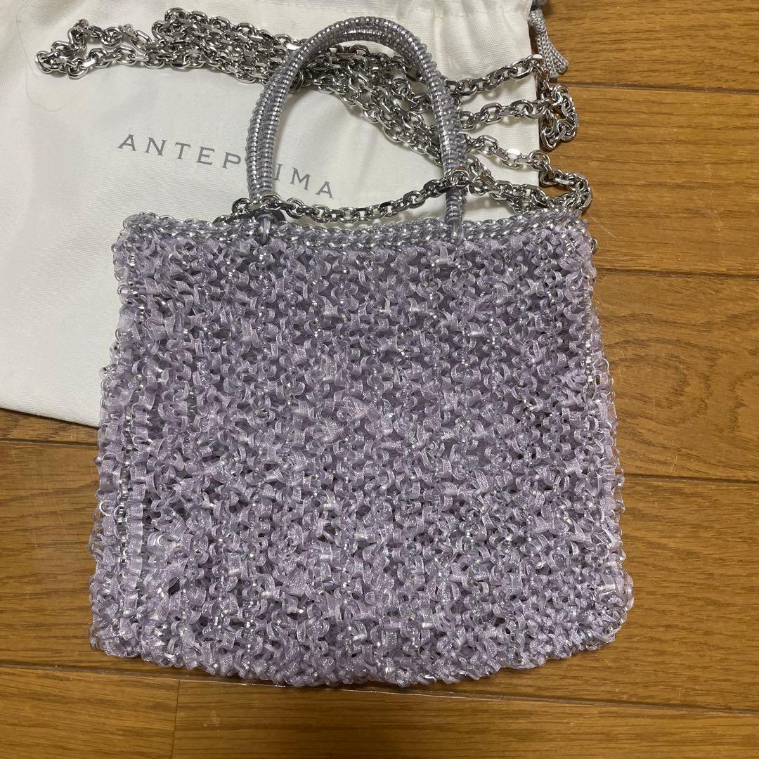 アンテプリマ ミニアトゥーラ ワイヤー オルガンザ ラベンダーシルバー