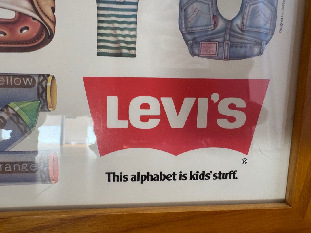 希少Levi’s 80sキッズポスターリーバイス額装