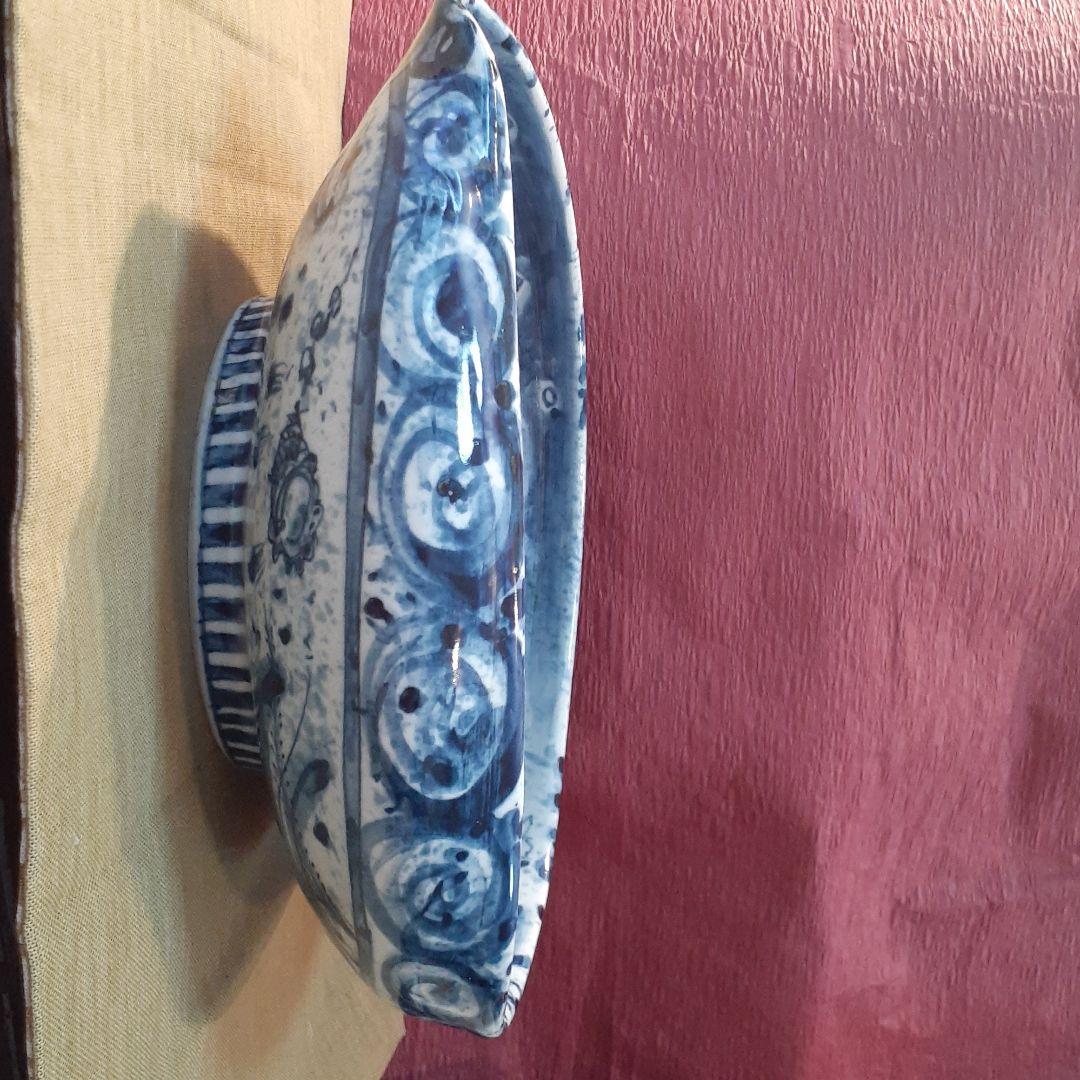 林和一作 海老紋呉須片口大鉢❤️