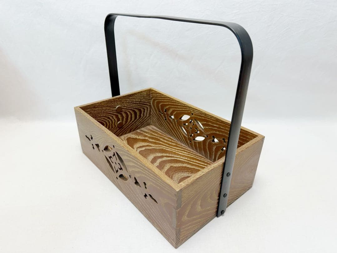 未使用 茶道具 桑 手持ち 煙草盆 4点セット 火入 灰吹 煙草入 元