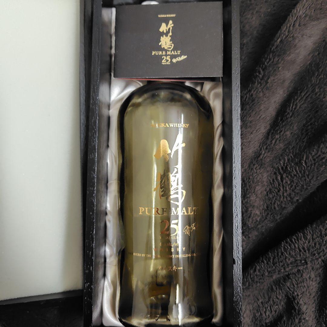 竹鶴25年 外箱＋空瓶＋ 説明書 ニッカ 竹鶴25