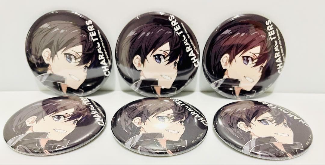 キリト 6個 缶バッジ abec/BUNBUN個展